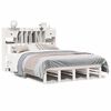vidaXL Lit biblioth&egrave;que sans matelas blanc 150x200 cm bois pin massif