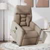 vidaXL Fauteuil inclinable de massage &eacute;lectrique taupe
