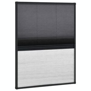 vidaXL Moustiquaire pliss&eacute;e pour fen&ecirc;tre Aluminium 80x100 cm et auvent