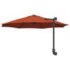 vidaXL Parasol de jardin Terre cuite 248 x 248 x 148 cm