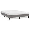 vidaXL Cadre de lit sans matelas gris fonc&eacute; 140x200 cm tissu