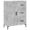 vidaXL Buffet haut Gris b&eacute;ton 69,5x34x180 cm Bois d'ing&eacute;nierie