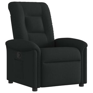 vidaXL Fauteuil inclinable Noir Tissu