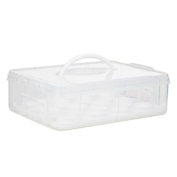 HI Bo&icirc;te de rangement pour 12 petits g&acirc;teaux 6 L transparent