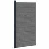 vidaXL Panneau de cl&ocirc;ture 95 x 186 cm WPC et Aluminium Gris