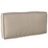 vidaXL Coussin Taupe 80 x 40 x 12 cm Tissu Oxford