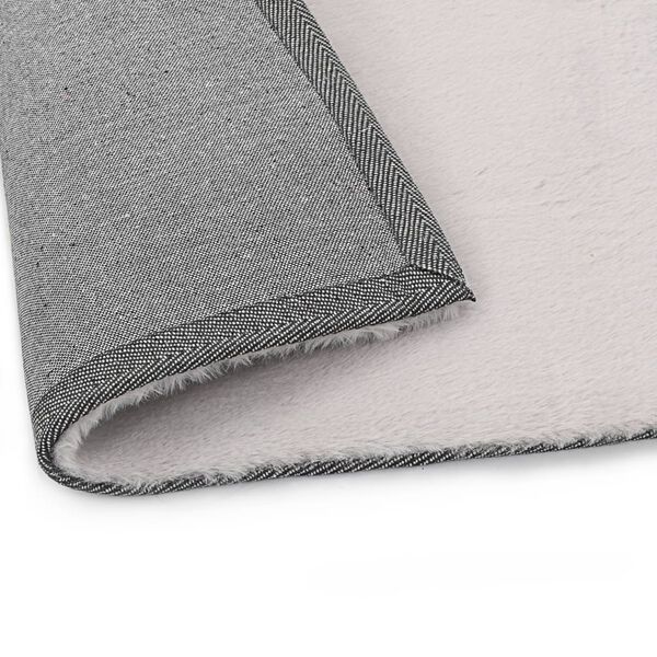 vidaXL Tapis 80x150 cm Fausse fourrure de lapin Gris