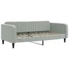vidaXL Lit de jour gris clair 100x190 cm velours