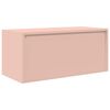 vidaXL Armoire de rangement Rose 90 x 40 x 40 cm Acier Lamin&eacute; &agrave; Froid