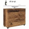 vidaXL Cabinet de salle de bain Bois Ancien 76,5 x 35 x 64 cm
