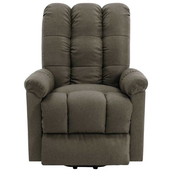 vidaXL Fauteuil Taupe Tissu
