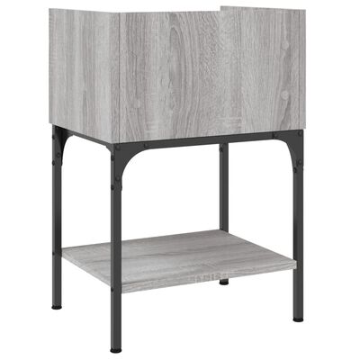 vidaXL Table de chevet sonoma gris 40,5x31x60 cm bois d'ingénierie