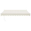 vidaXL Auvent r&eacute;tractable automatique cr&egrave;me 3,5x2,5 m