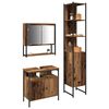 vidaXL Ensemble de mobilier de salle de bain 3 pcs Bois Ancien