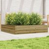 vidaXL Jardini&egrave;re 110x110x23 cm bois de pin impr&eacute;gn&eacute;
