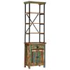vidaXL Buffet 55x30x180 cm bois de r&eacute;cup&eacute;ration massif