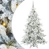 vidaXL Sapin de No&euml;l Artificiel &agrave; Branches Articul&eacute;es Blanc 180 cm
