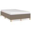 vidaXL Cadre de lit sans matelas taupe 120x190 cm tissu