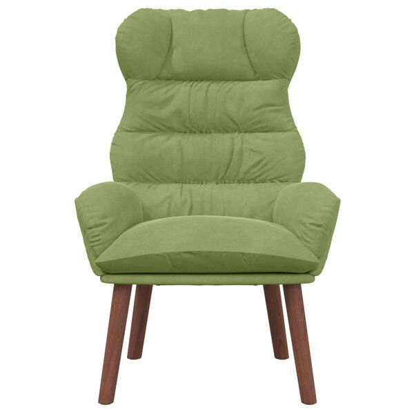 vidaXL fauteuil Vert clair 69 x 74 x 93 cm Velours
