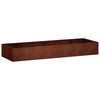 vidaXL Mur de sout&egrave;nement 8 pc 300 x 100 x 50 cm Acier patin&eacute; Rouill&eacute;