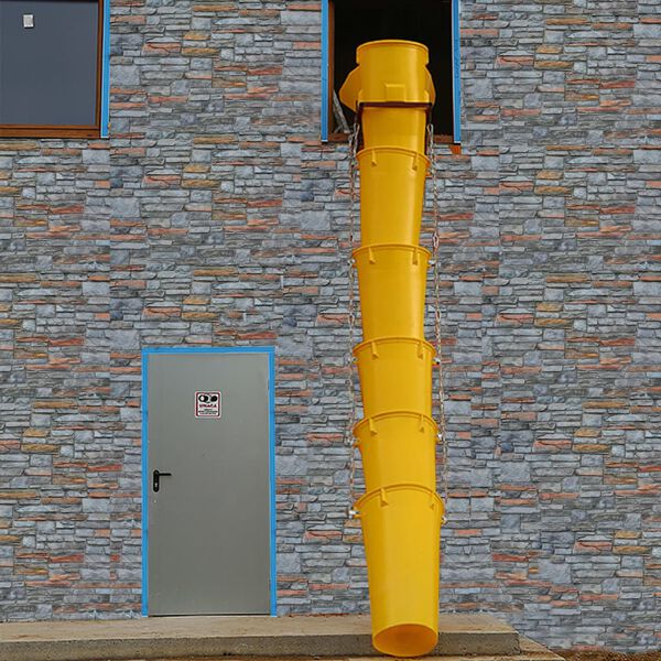 vidaXL 10 pcs Goulottes de d&eacute;bris 10,8 m