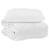 vidaXL Couette avec oreiller 2 pcs Blanc Microfibre