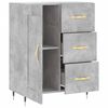 vidaXL Buffet gris b&eacute;ton 69,5x34x90 cm bois d'ing&eacute;nierie