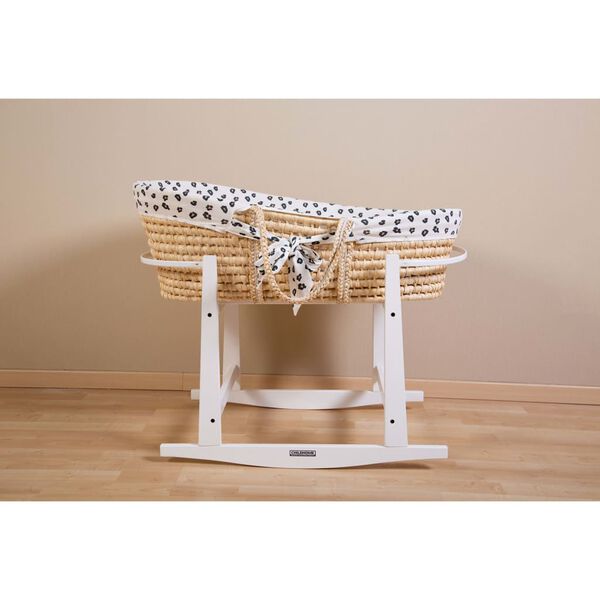 CHILDHOME Panier Mo&iuml;se avec matelas et housse Naturel L&eacute;opard