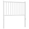 vidaXL T&ecirc;te de lit de remplacement m&eacute;tal blanc 75 cm