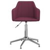 vidaXL Chaise pivotante de salle &agrave; manger Violet Tissu