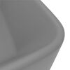 vidaXL Lavabo de luxe Gris clair mat 41x30x12 cm Céramique