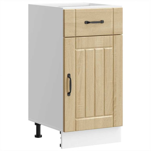 vidaXL Armoire de cuisine Lucca ch&ecirc;ne sonoma bois ing&eacute;nierie