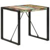 vidaXL Table à manger 80x80x75 cm bois de récupération massif
