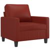 vidaXL Ensemble de canap&eacute;s 4 pcs et coussins Rouge bordeaux Similicuir
