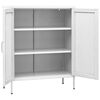 vidaXL Armoire de rangement Blanc 80x35x101,5 cm Acier