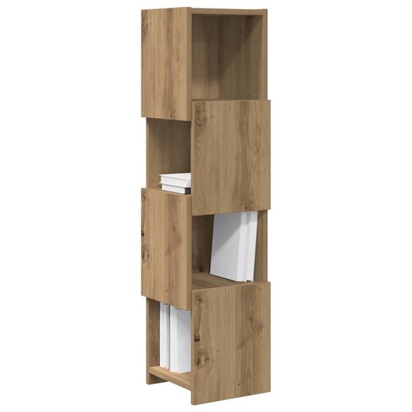vidaXL Meuble d'angle Ch&ecirc;ne artisanal 25,5x25x102cm Bois d'ing&eacute;nierie