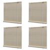 vidaXL Stores &agrave; rouleau Bambou naturel 4 pcs 120x160 cm