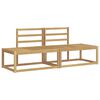 vidaXL Ensemble de canap&eacute;s d'ext&eacute;rieur 2 pc Blanc Bois d'Acacia Massif