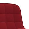 vidaXL Chaises &agrave; manger pivotantes lot de 2 rouge bordeaux velours