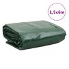vidaXL B&acirc;che vert 1,5x6 m 650 g/m&sup2;