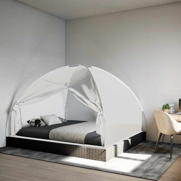 vidaXL Moustiquaire mongole avec portes 220 maille blanc 200x180x135cm