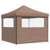 vidaXL Tente de f&ecirc;te Marron 292 x 292 x 315 cm Tissu Oxford