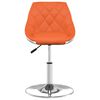 vidaXL Chaise de salle &agrave; manger Orange et blanc Similicuir