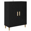 vidaXL Haut Armoire Ch&ecirc;ne noir 69,5 x 34 x 180 cm