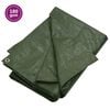 vidaXL B&acirc;che 180 g/m&sup2; 4x4 m Vert PEHD