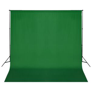 vidaXL Syst&egrave;me de support de toile de fond 600 x 300 cm Vert