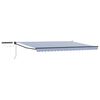 vidaXL Auvent r&eacute;tractable &eacute;lectrique Bleu, Blanc, Anthracite 4 x 2 m