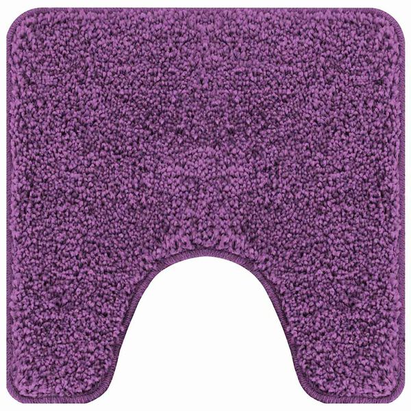 vidaXL Tapis de bain antid&eacute;rapant avec d&eacute;coupe pour toilette Violet