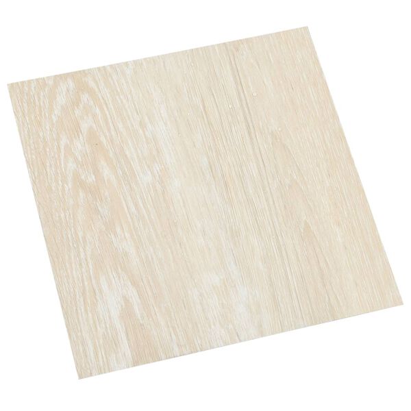 vidaXL Dalles de plancher autoadhésives 55 pcs PVC 5,11 m² beige
