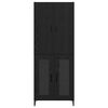 vidaXL Haut Armoire Chêne noir 69,5 x 34 x 180 cm Bois d'ingénierie